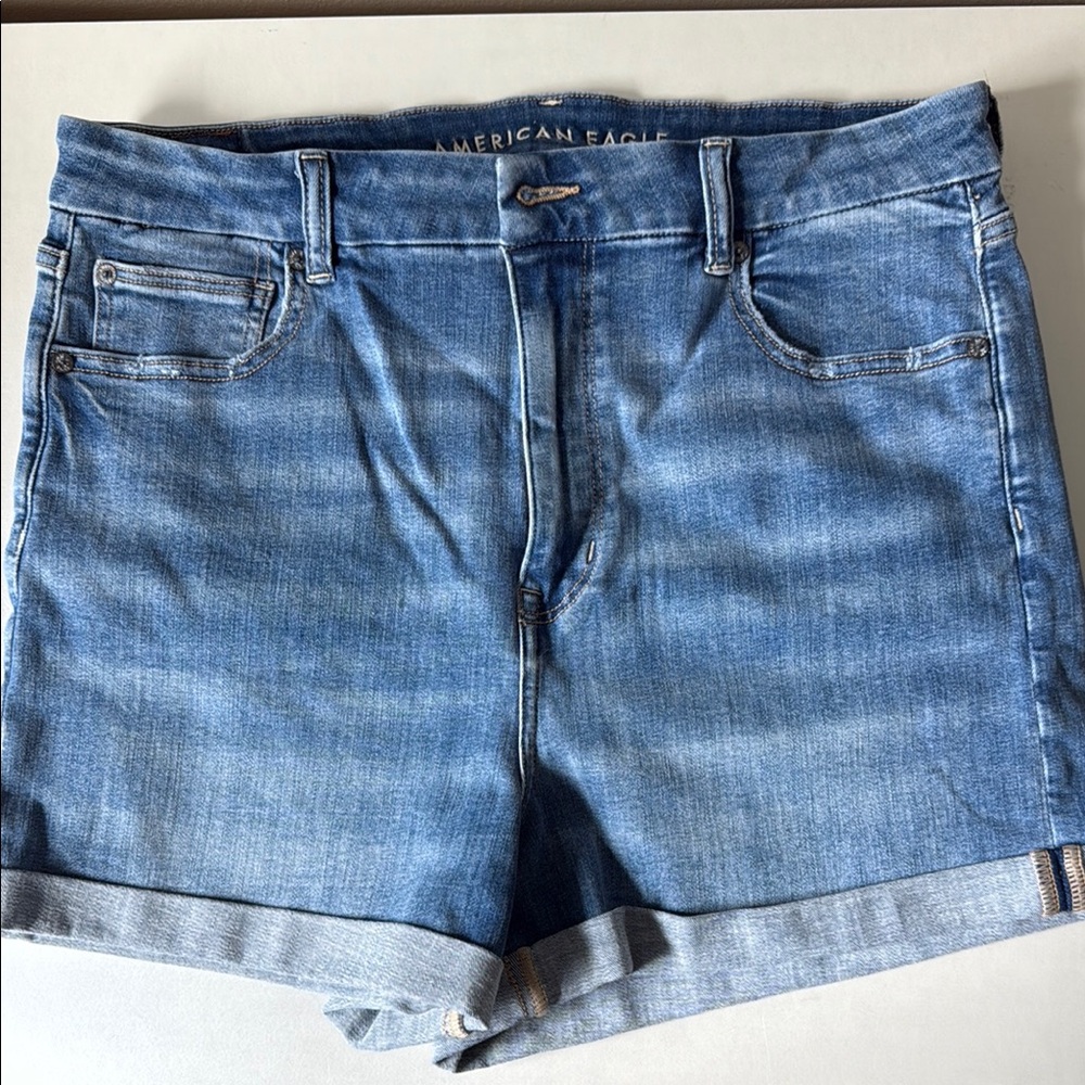 American Eagle Outfitters Blue Jean Shorts High-Waisted